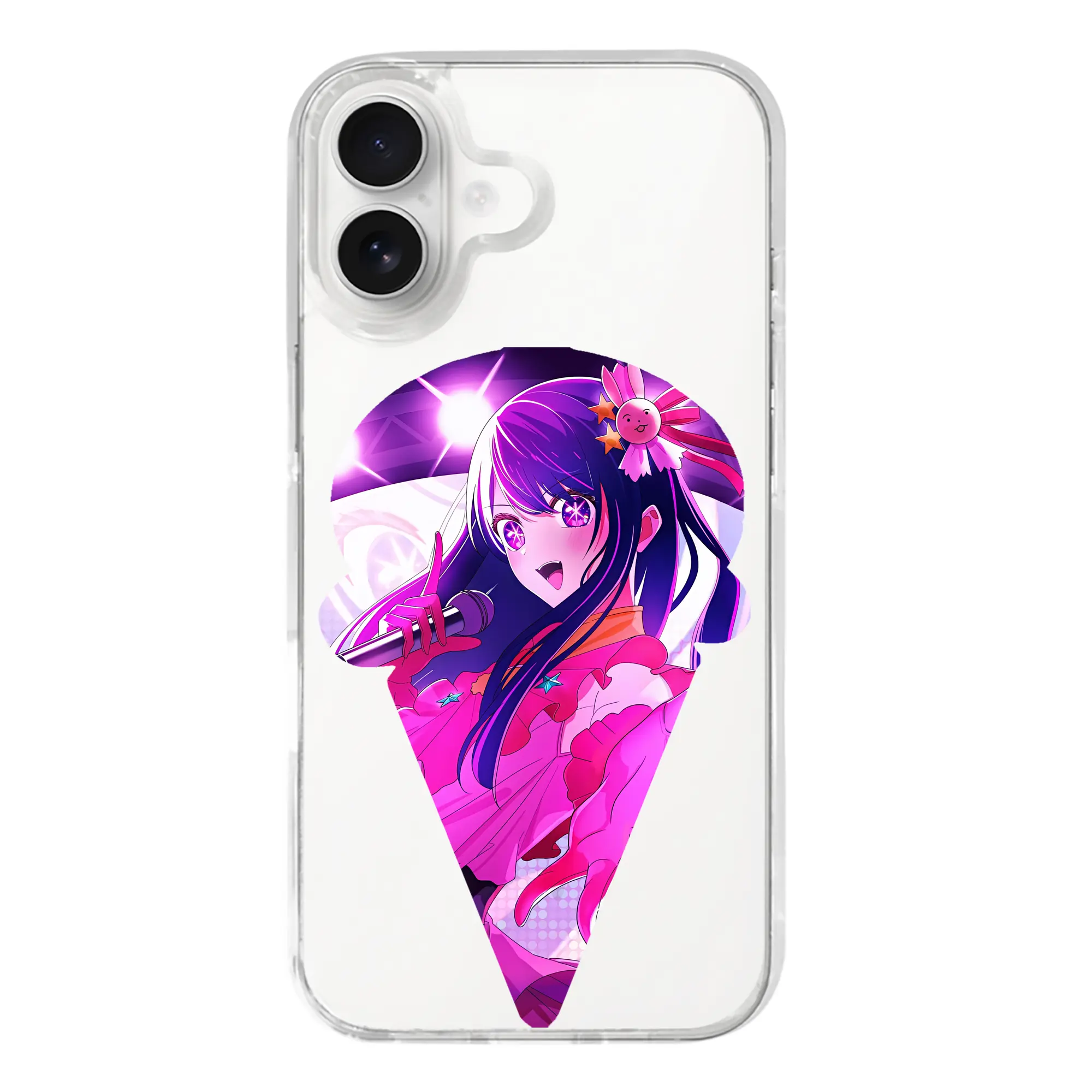 推しの子 グッズ,星野アイ - iPhone 17シリーズ 透明スマホケース – 薄型・耐衝撃・精密フィット保護カバー